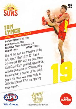 2017 Select Certified #95 Tom J. Lynch Back